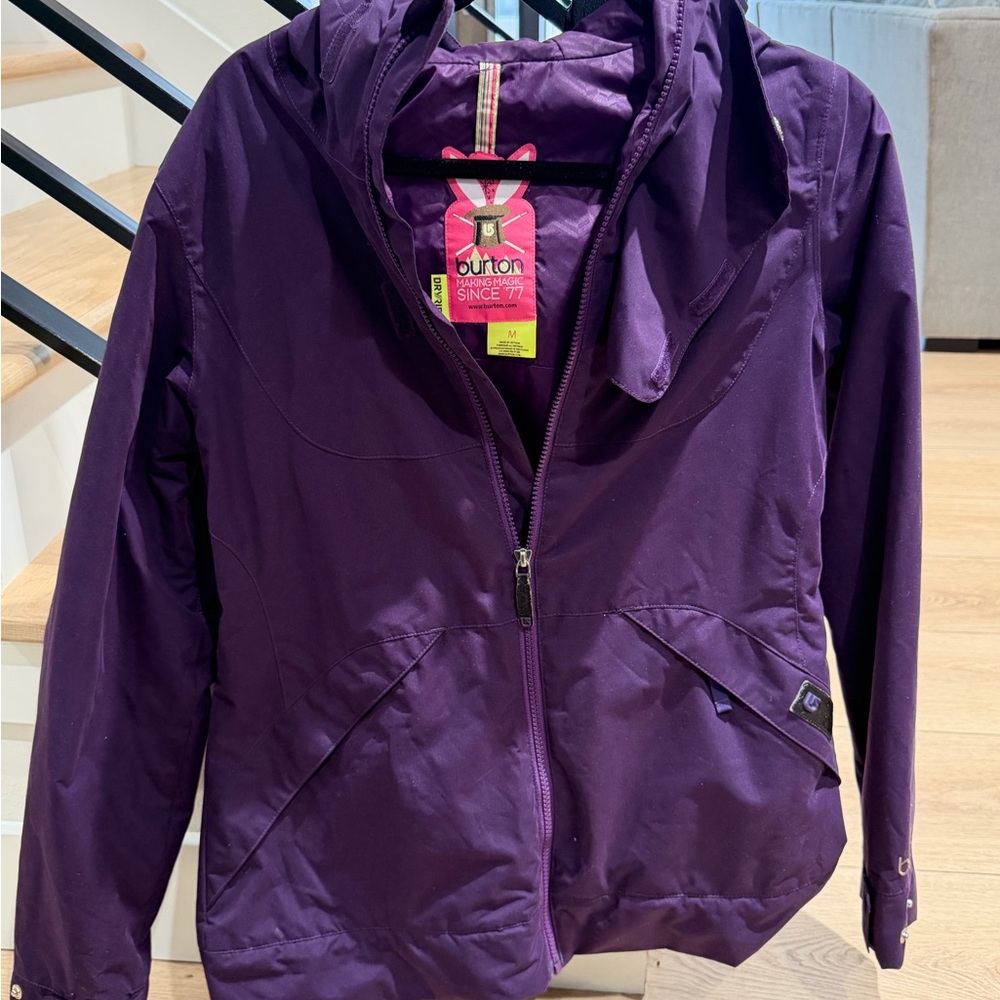 Burton Purple DRYRIDE Hooded Snowboard Ski Jacket M